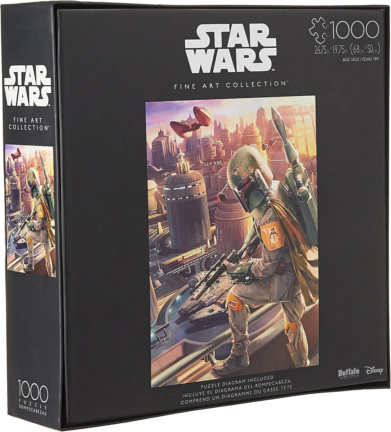 Buffalo Games Star Wars - Fine Art Collection - Boba Fett - 1000 Piece Jigsaw Puzzle, 168 months to 1200 months