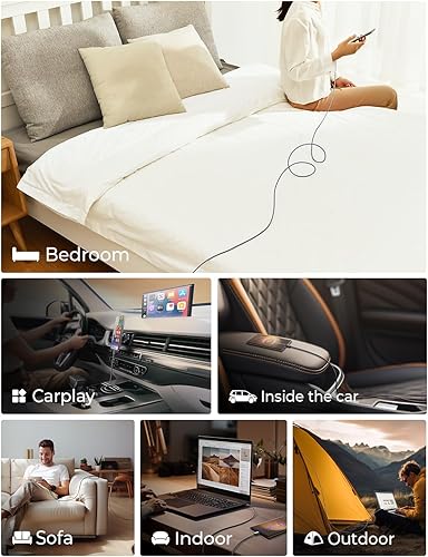 Vista 39 de LISEN Cable USB C, paquete de 3 [3.3/3.3/3.3/3.3 pies] USBC a USBC para iPhone 16e 15 Pro Max, cable de carga rápida de 60 W (3.1 A) C a C