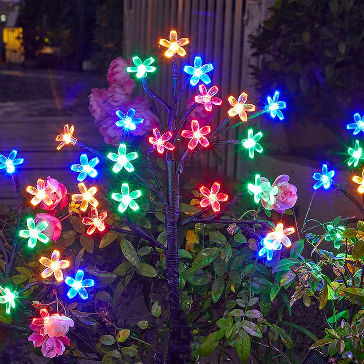 Epyz Solar Sakura Flower Tree Lights, 20 LED Blossom Flower Tree Light Solar Power for Outdoor Garden, Lawn, Patio, Christmas Tree,Party Decorations [ Warm yellow Light, Pack of 1 ] (B08T5YVTQM) Amazon Price History, Amazon Price Tracker