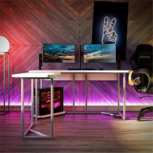 Miniatura 5 de NTENSE Quest - Soporte ergonómico para CPU en forma de L para oficina juegos en casa soporte para tazas gancho para auriculares estación de trabajo