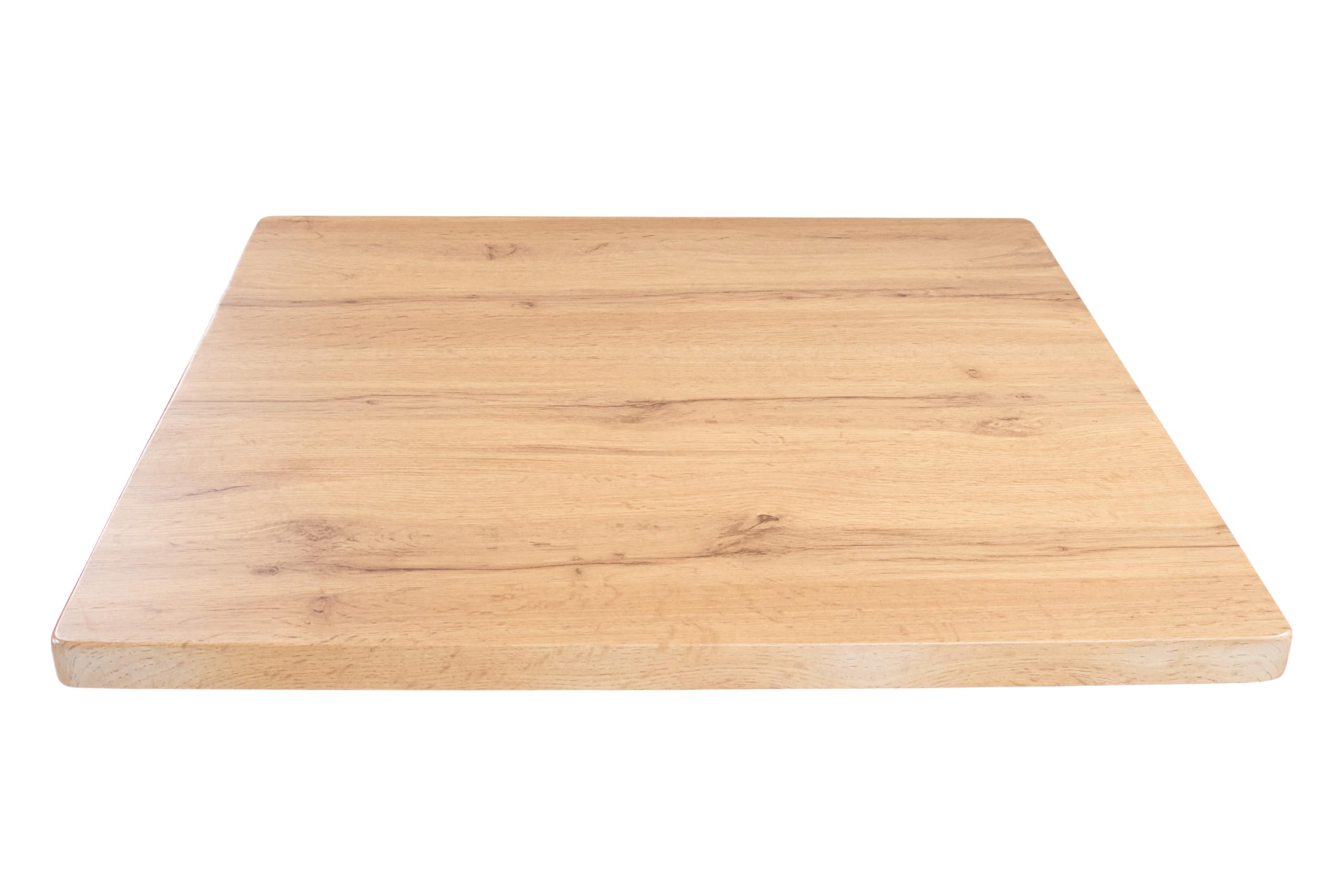 SAM Tischplatte Joan | 60 x 60 cm eckig | Holz | Farbe: Eiche | gerade Kante | Holzplatte für Küche & Café