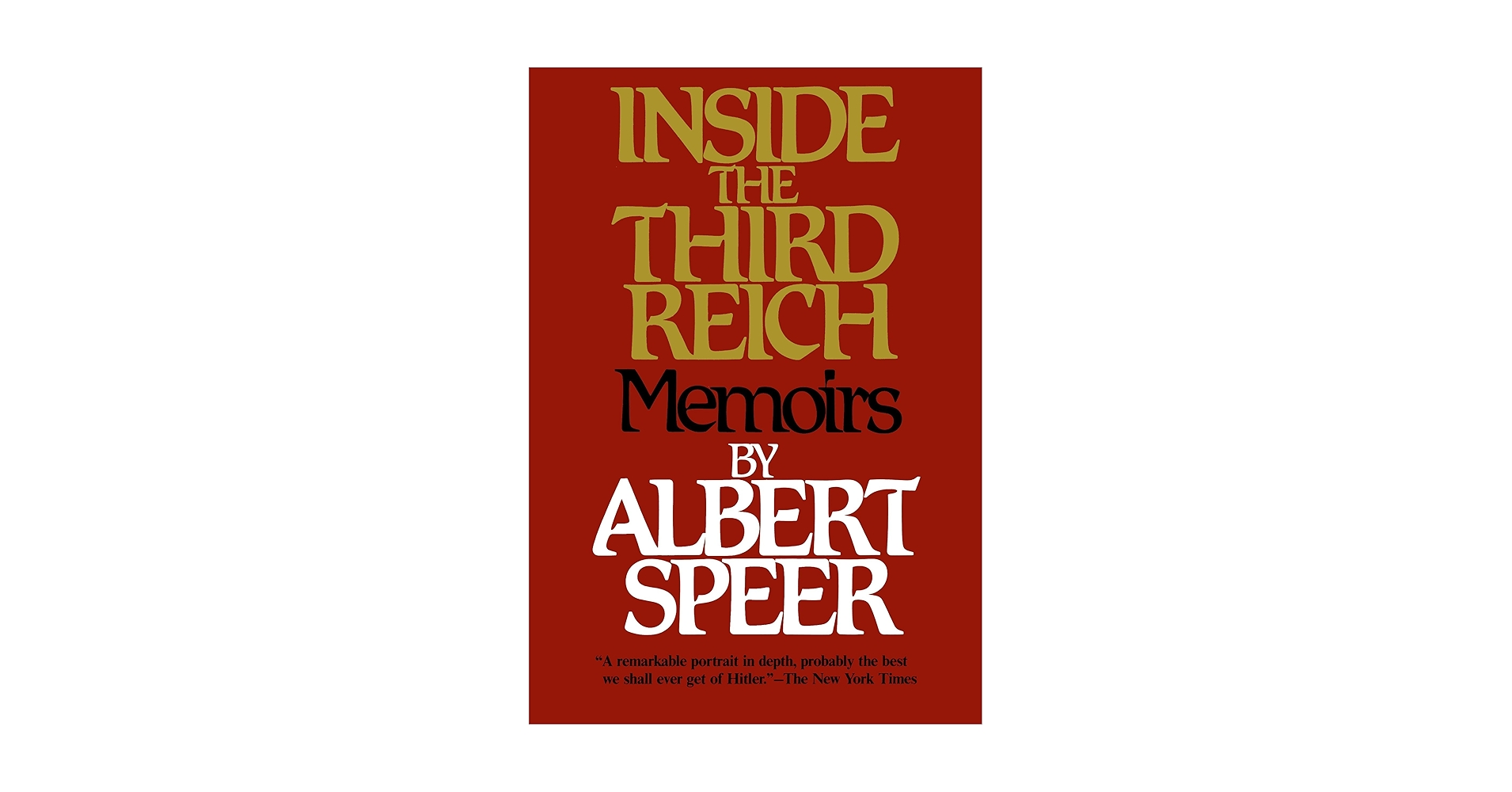 Inside the Third Reich: Speer, Albert: 9780684829494: Amazon