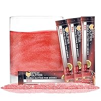 Vista 19 de Brew Glitter - Purpurina comestible rosa claro para bebidas, cócteles, cerveza y bebidas 1 frasco de 4g