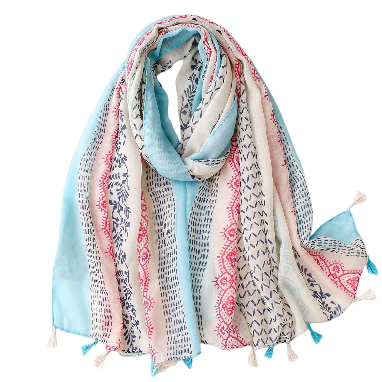 Fairygate Women's Fgyt34225 Scarf For Uk Scarves For Sale Flower Stylish Scarf Lightweight Clearance Elegant Large Scarfs Shawls And Wraps Gifts For Mum Shawl Shawls For Weddings 34225