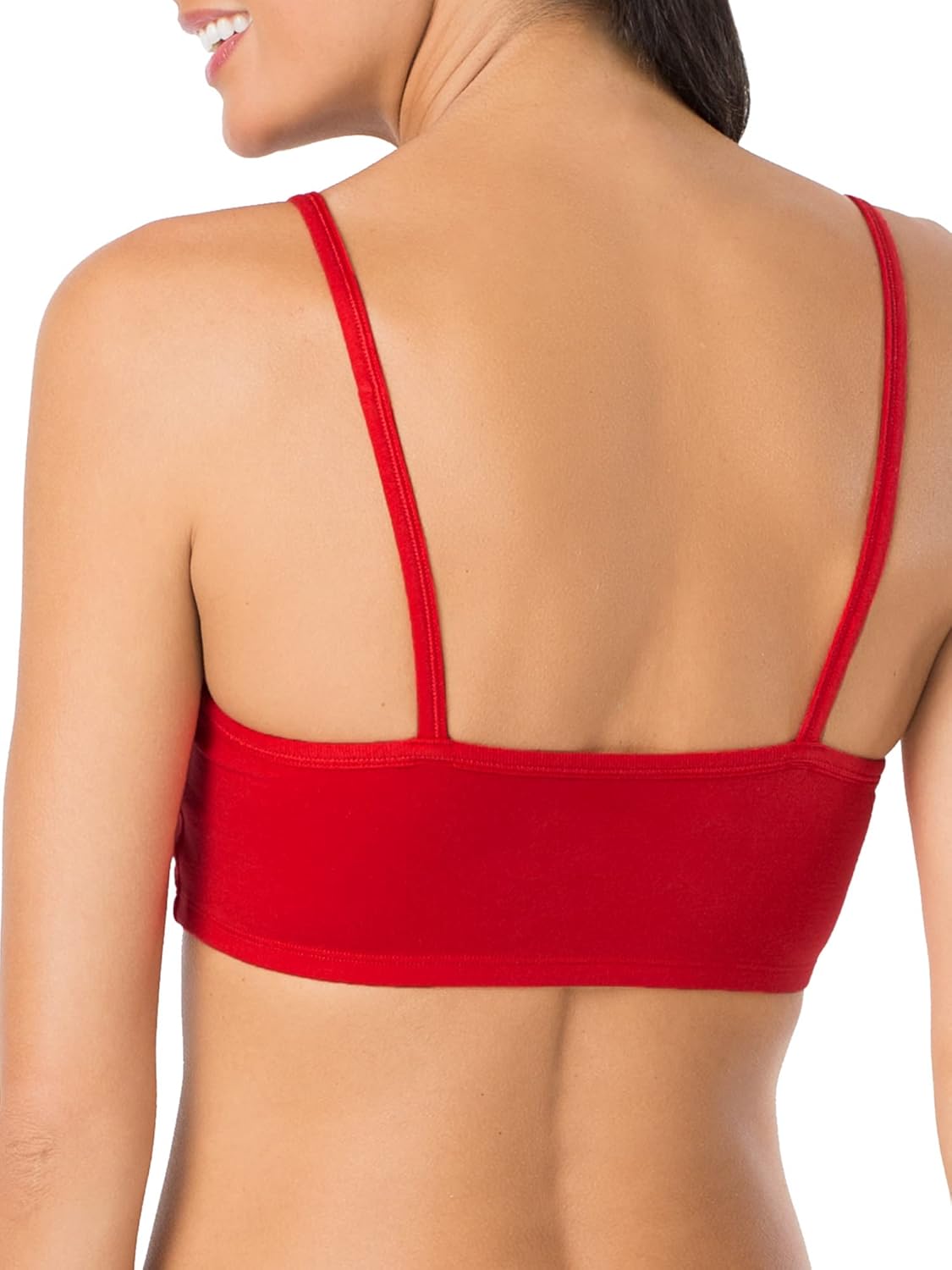 Fruit of The Loom Womens Spaghetti Strap Cotton Sports Bra - All-Day Comfort & Easy Movement - Image 7