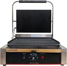 APRANTO Commercial Sandwich Maker Grill Jumbo | Stainless Steel | Non Stick Plate | 1 Year Warranty on Electric Parts