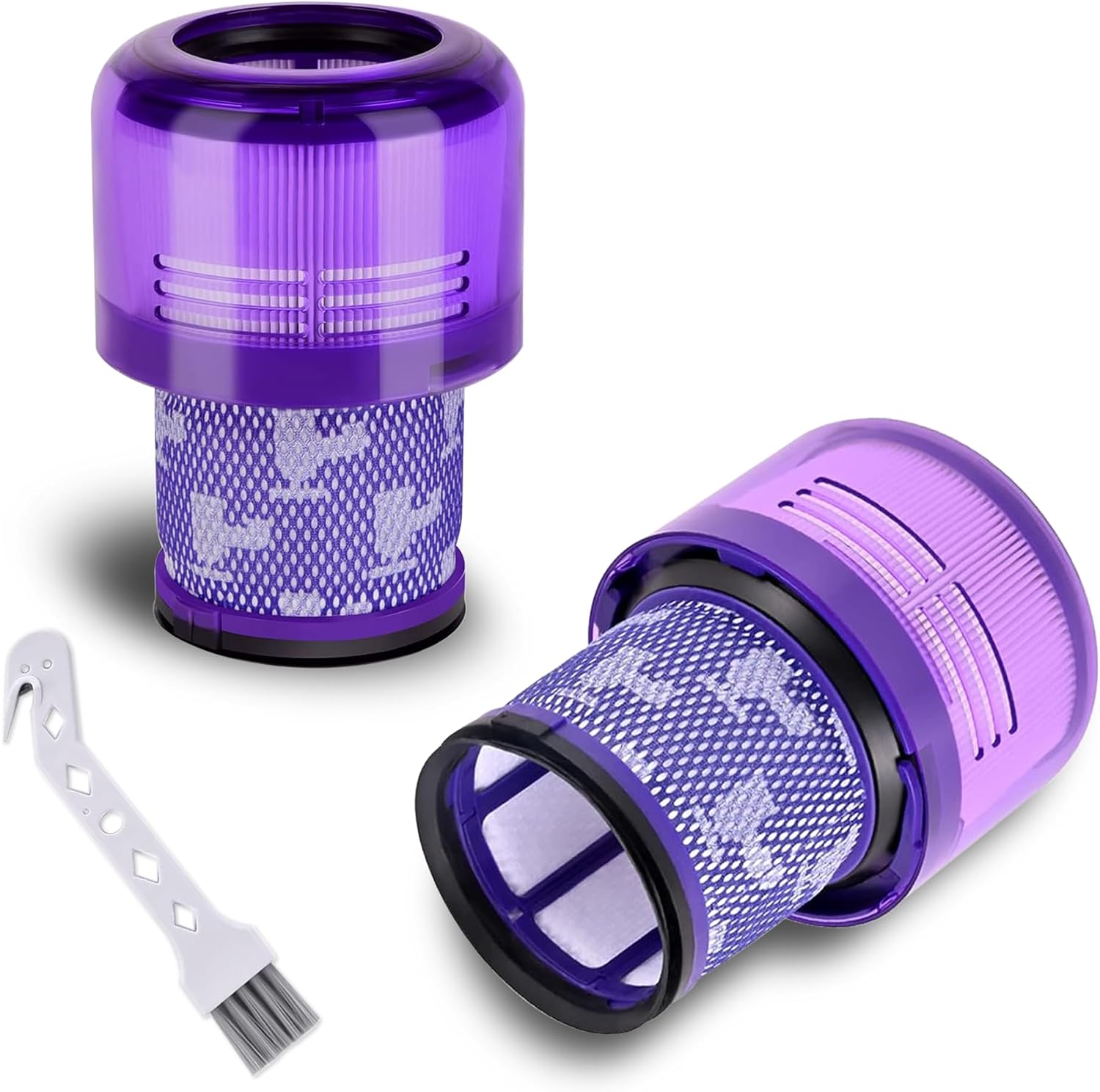 High-Efficiency Replacement Vacuum Filters Compatible with for Dyson V11 Torque Drive, V11 Animal, V11 Complete, V11 Extra, V15 Detect (Purple, 3 Pack)