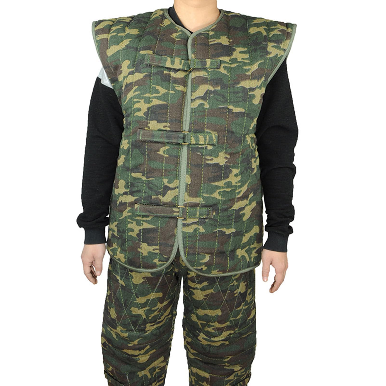 Ropa protectora para perros de adiestramiento, chaqueta de traje de adiestramiento para perros policía de gran tamaño, gruesa, antidesgarros, con mangas profesionales para perros