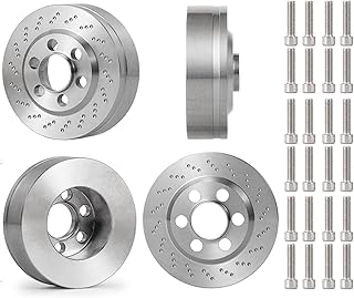 Zolikar 4PCS Stainless Steel RC 2.2 Wheels Weights Counterweight for 1/10 Scale SCX10 D90 Wraith RR10 TRX-4 RC Wheel Weights Accessories