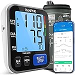 RENPHO Smart Blood Pressure Monitor for Home Use, Bluetooth BP Machine with Wide Range Cuff for Large Size Adult Arms, Muti-Users, Data Storage, Family Supplies