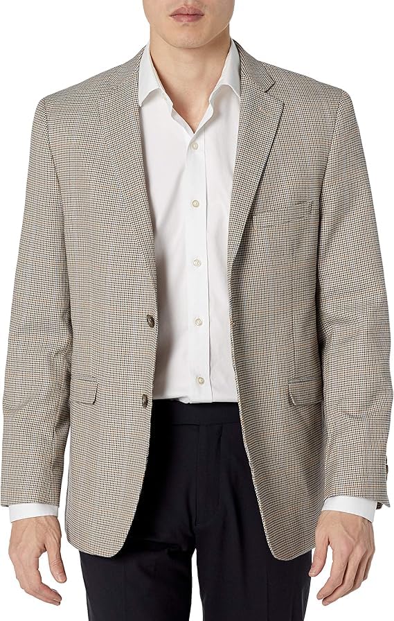 Veste de sport homme beige blazer carreaux U.S. POLO ASSN. coupe moderne 52