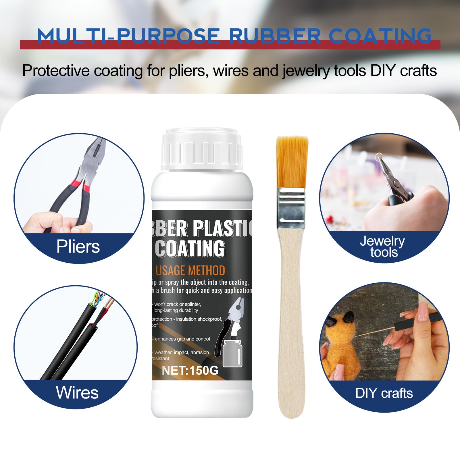 Tool Dip Rubber Coating - Enhanced Grip & Protection -4 Tool Dip Rubber Coating - Enhanced Grip & Protection -4