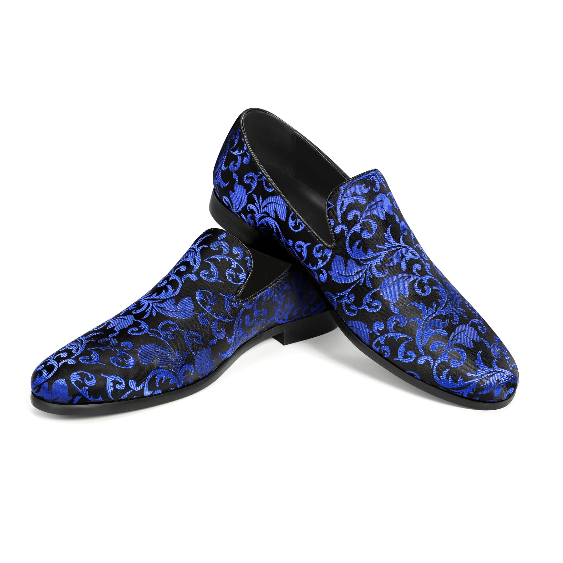YFFUSHI Herren Stickerei Loafer Leicht Flache Slipper Hochzeit Mokassins