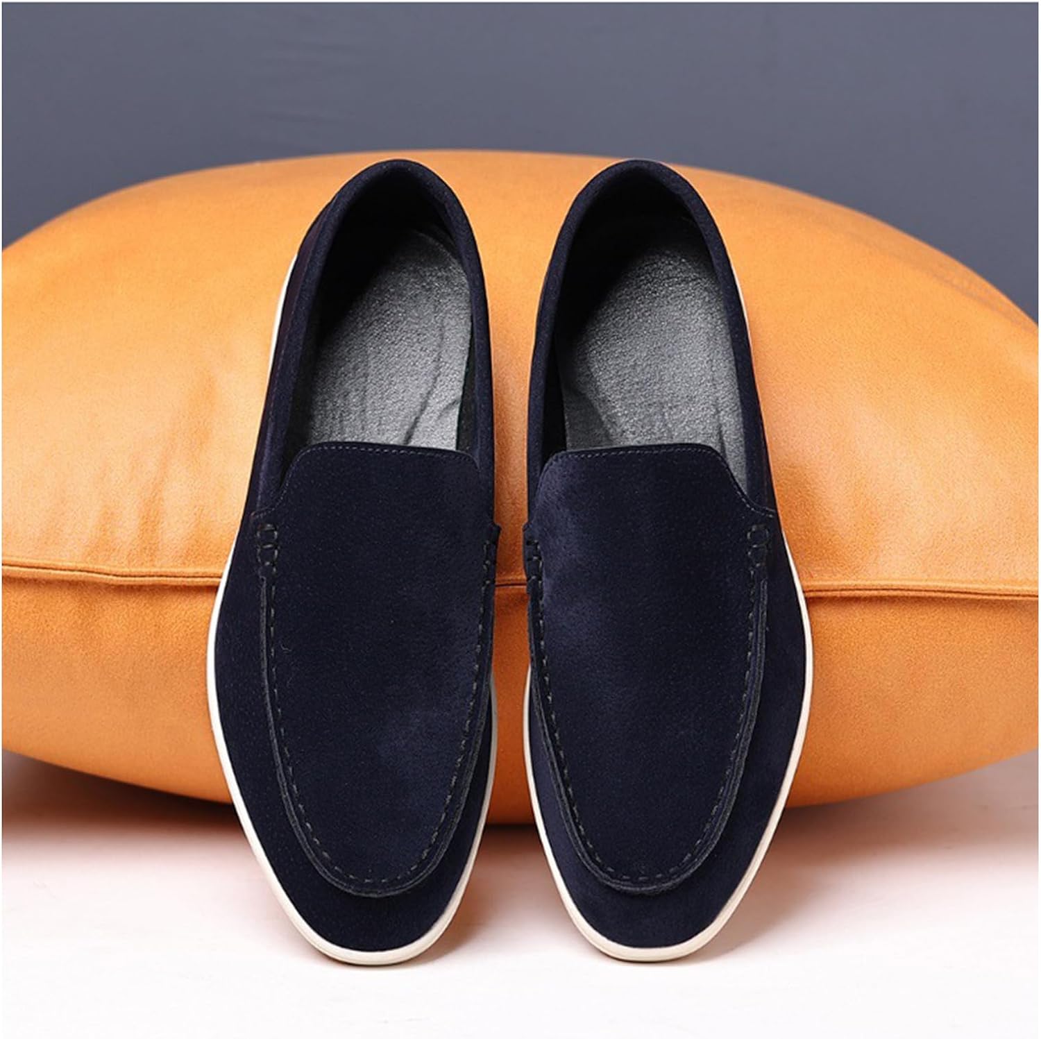 Suede Loafers for Men Slip-On Casual Dress Shoes Lightweight Walking Moccasins with Comfort Sole for Office Work Daily Travel Shoes - Image 3