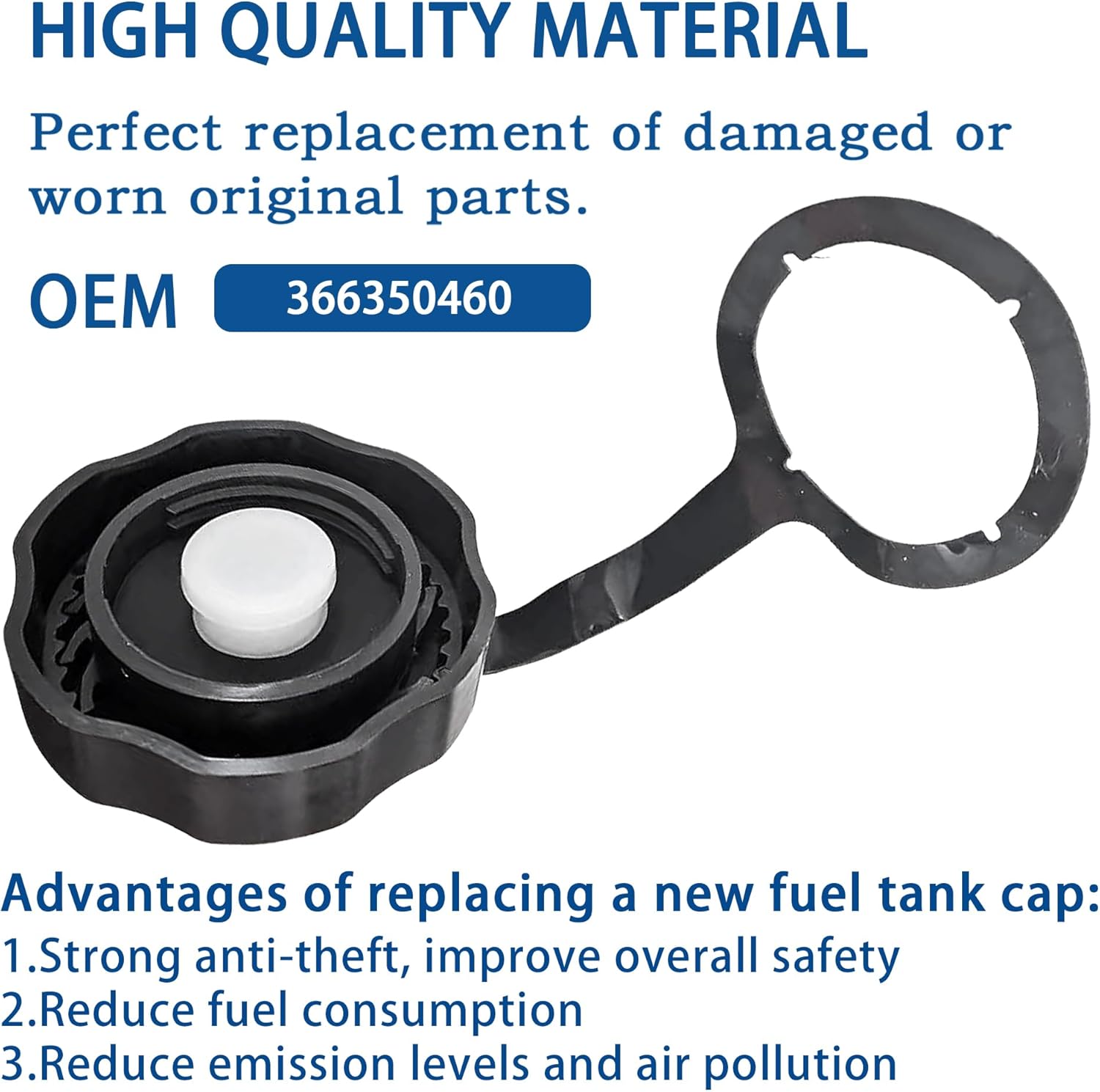 366350460 Rammer Fuel Cap Fit for Multiquip Mikasa Jumping Jack Rammer MTX60, MTX70, MTX80 / 90 Fuel Tank Cap. Replaces# 366350460