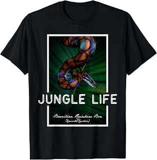 Brazilian Rainbow Boa Snake Keeper Jungle Life T-Shirt