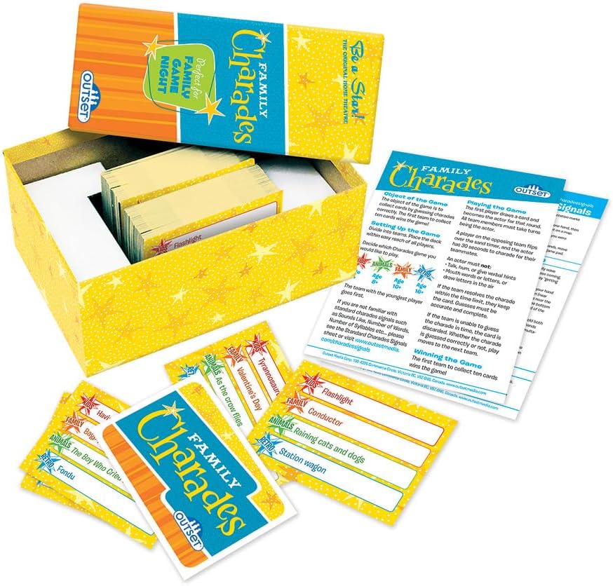 Miniatura 2 de Outset Media Charadas familiares con más de 800 charadas, perfectas para la noche de juegos en familia, 2 o más equipos a partir de 10 años