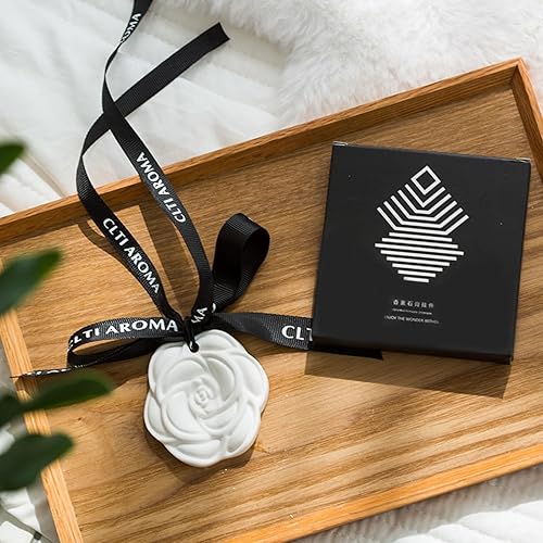 Miniatura 7 de Difusor de aceite esencial, 3 piezas de porcelana pasivo difusor de aceite esencial para armarios, coches, baños, etc. No eléctrico, sin batería,