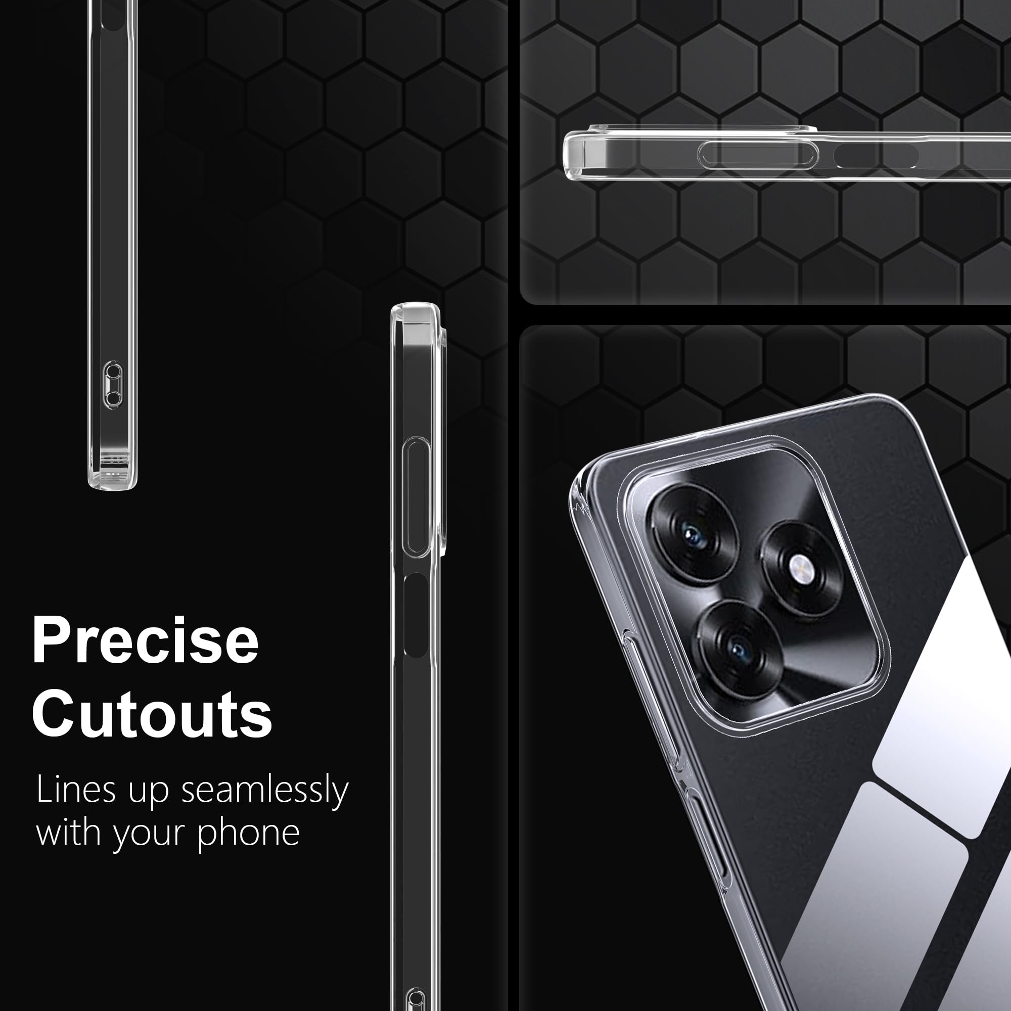 Fitudoos Cover per Honor X5C Plus,Custodia Sottile in TPU Morbido, Silicone Liquido Premium Custodia Protettiva per Honor X5C Plus- Trasparente.