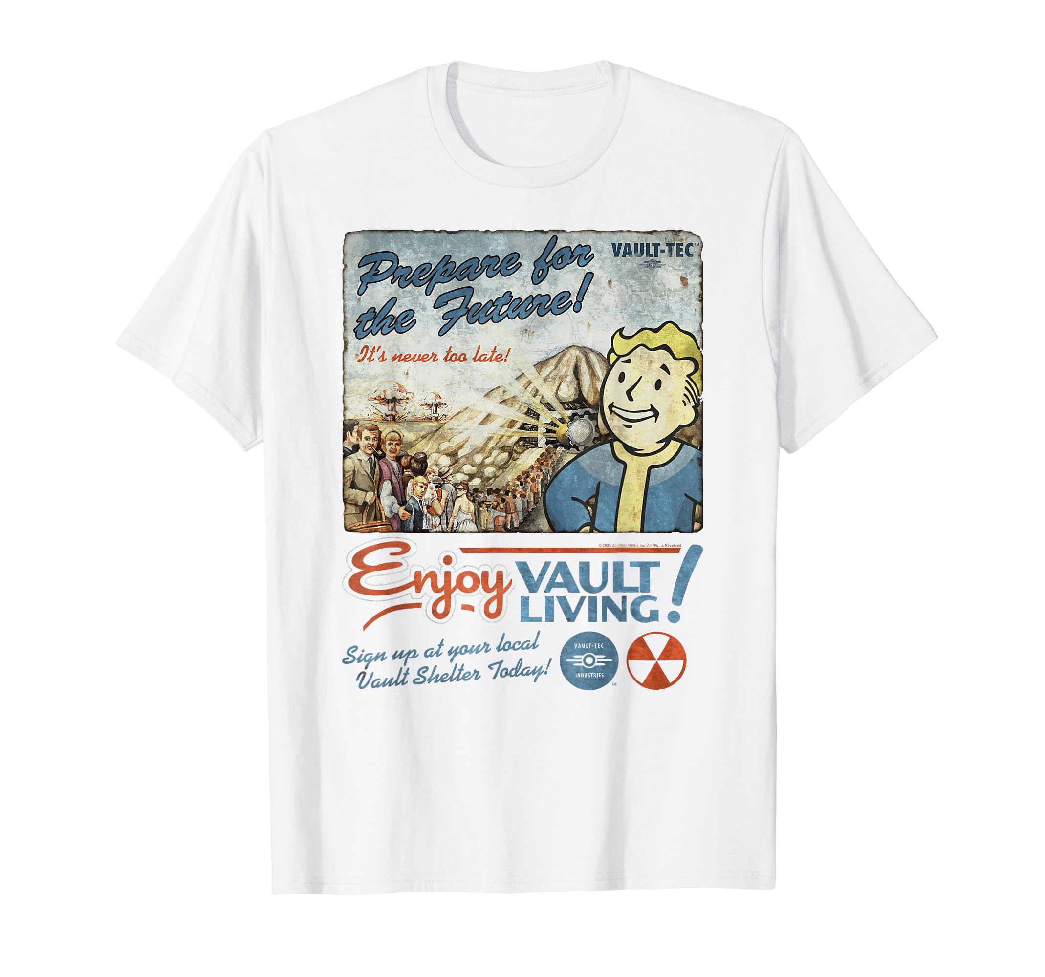 Amazon | Fallout Video Game Enjoy Vault Living Vault-Tec Retro Ad