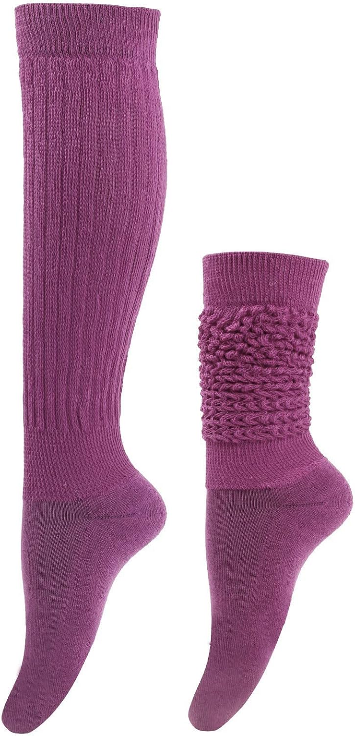 Women's Boots Socks,Winter Wool Cable Knit Knee High Slouch Boot Sock Long Warm Thick Leg Warmers