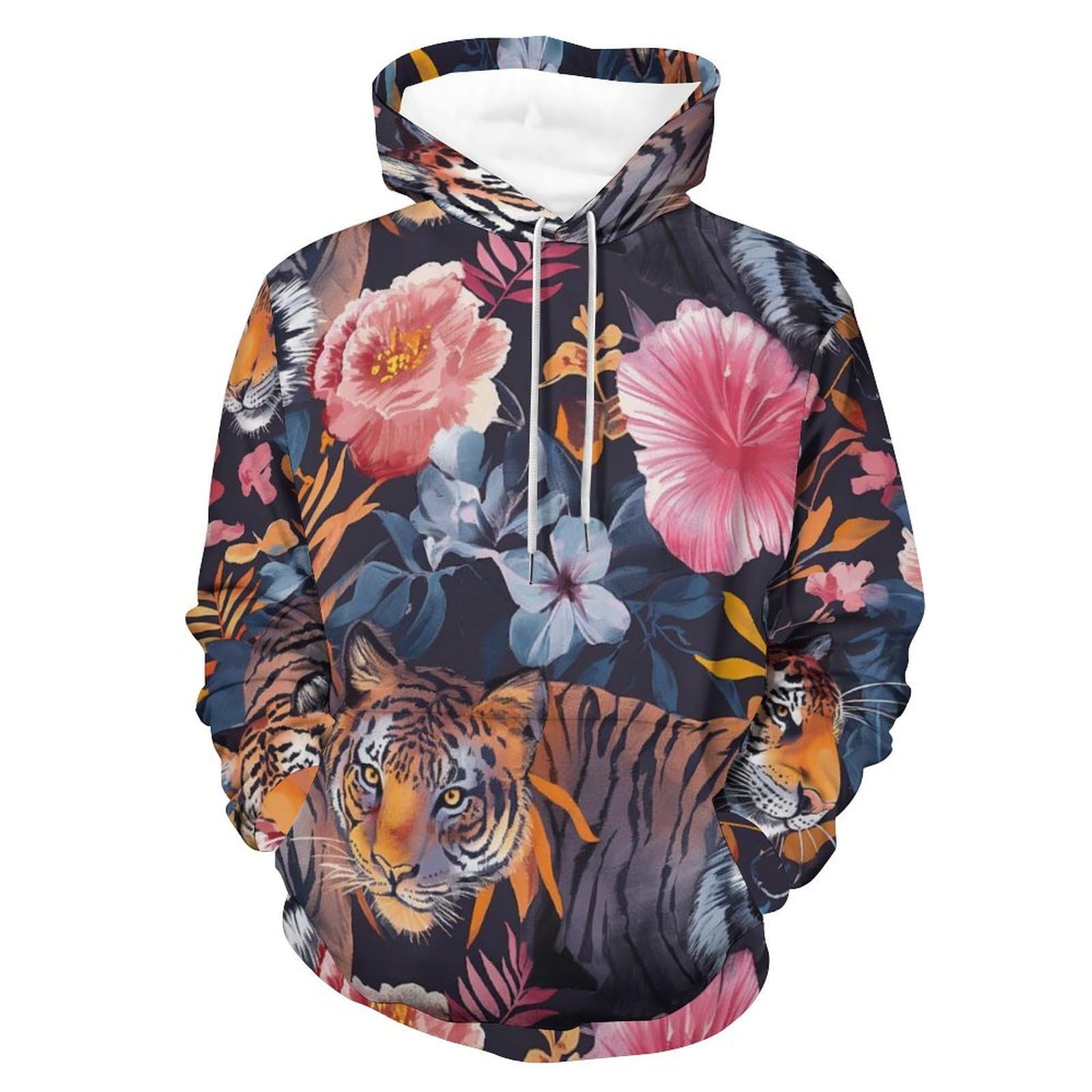 Sweatshirt rose tigrée confortable idéal pour vos sorties urbaines en automne - 8