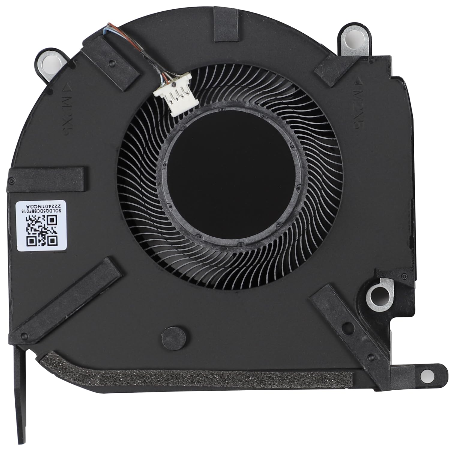 CPU+GPU Cooling Fan for HP OMEN 16-K 16-N RTX3060 RTX3070 (DC12V 80W Interface) 16-K0013DX 16-K0023DX TPN-Q280 TPN-Q281 N18100-001 N18099-001 EG75071S1-C220-S9A EG75071S1-C230-S9A Fan