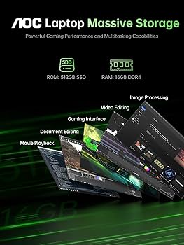 Amazon.com: Laptop with AMD Ryzen 7 5700U Processor(8C/16T