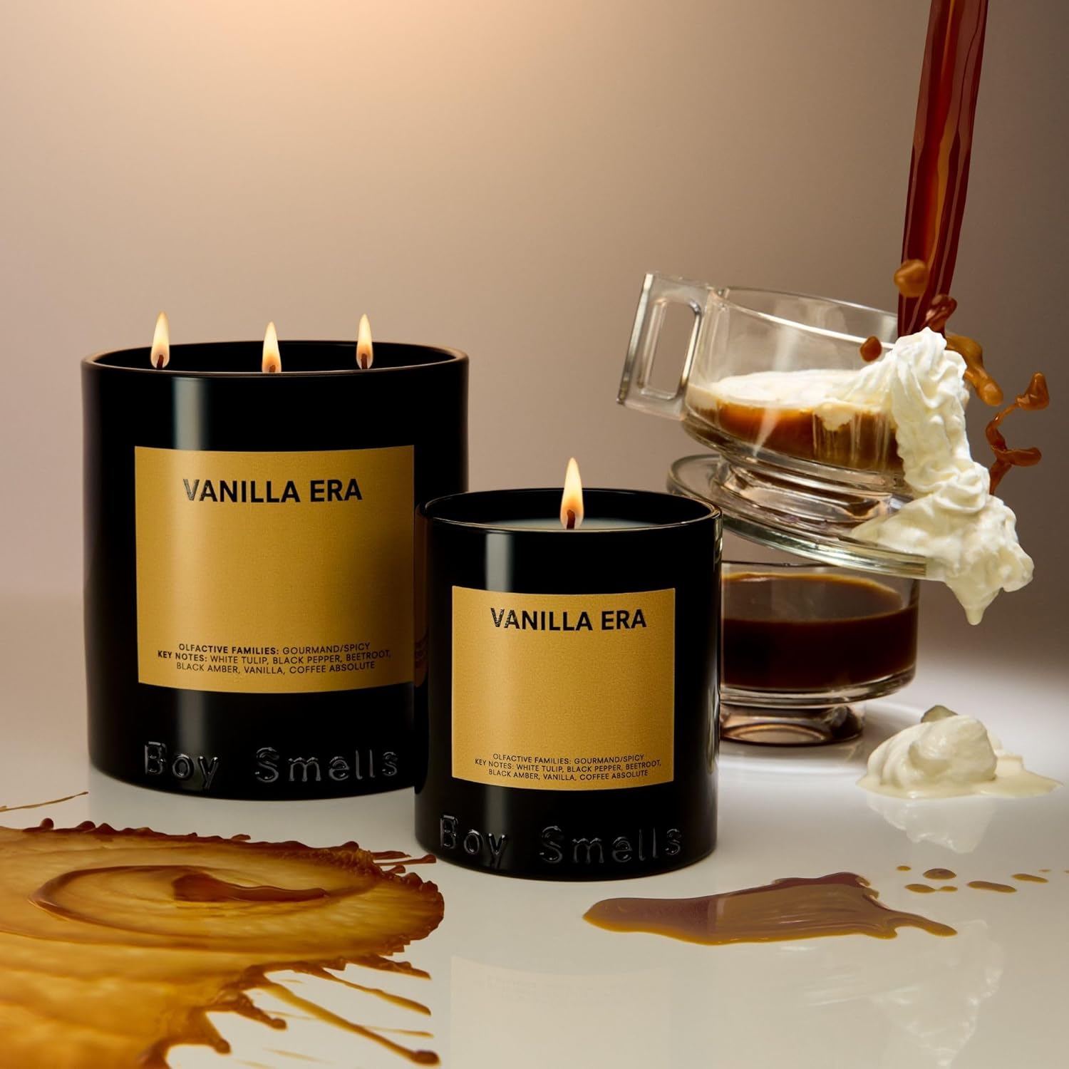 Boy Smells Vanilla Era Candle – White Tulip, Vanilla, and Espresso – Gourmand and Spicy Scented Candle