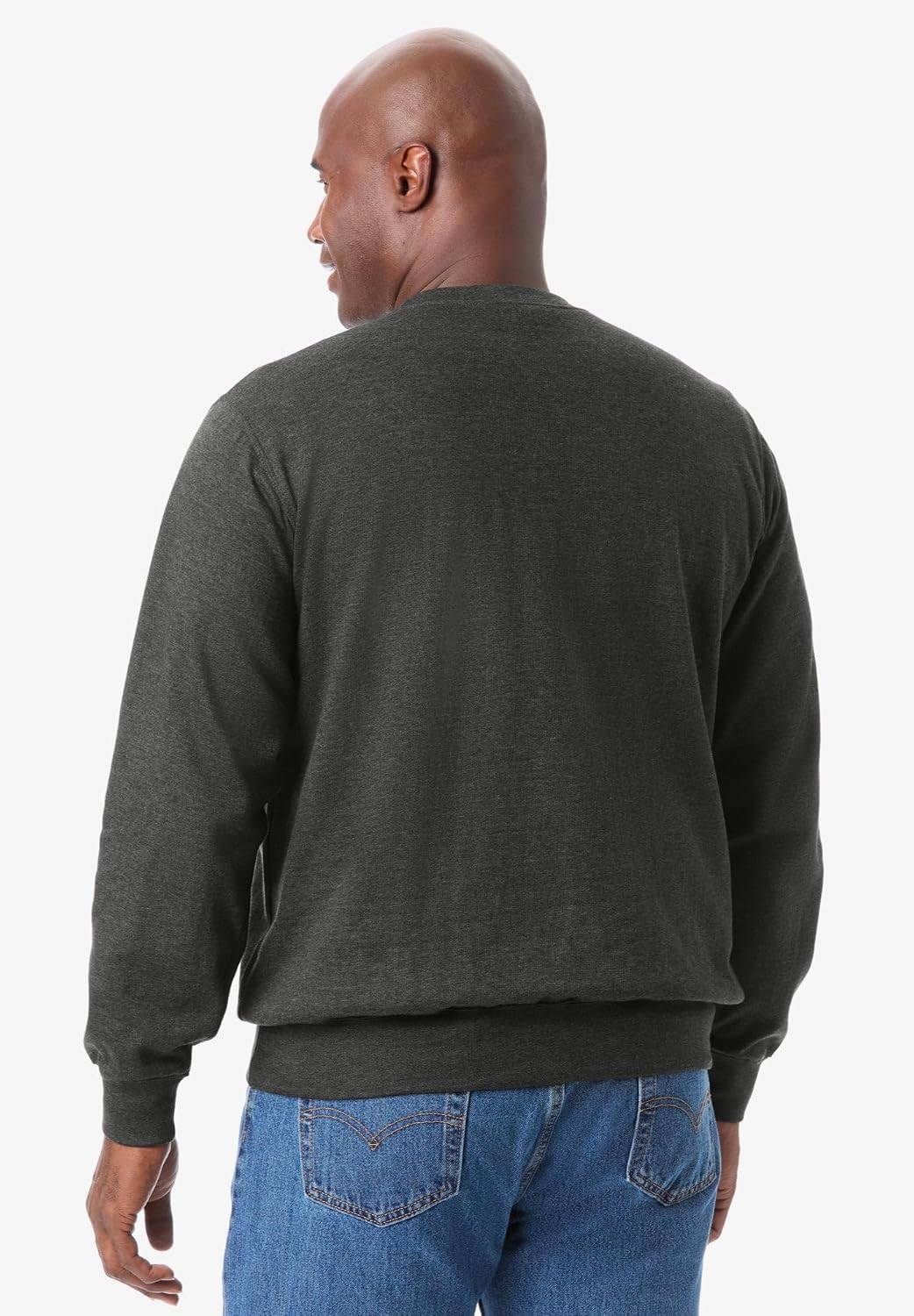KingSize Men's Big & Tall Tall Ultra-Comfort Fleece Crewneck Sweatshirt