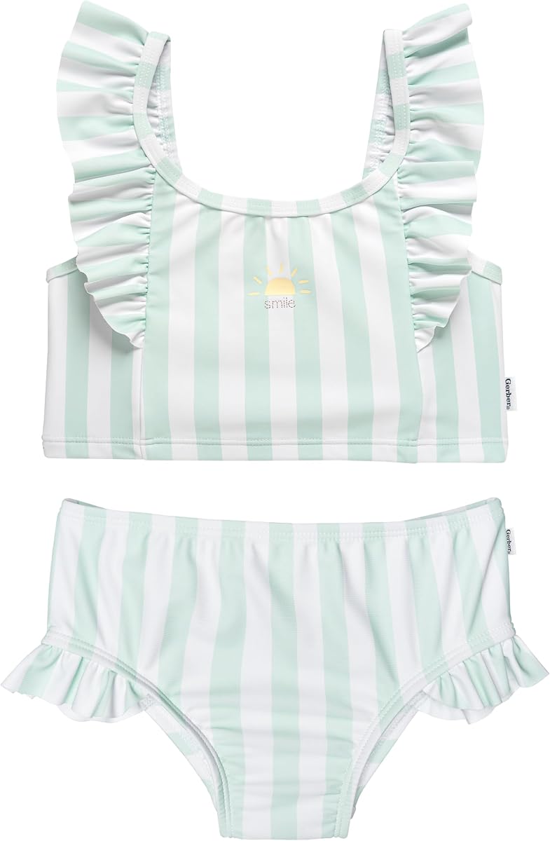 Gerber Baby Girls 2 Piece Swimsuit