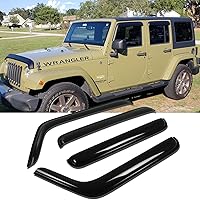 Vista 19 de 94981 - Protector de lluvia para ventana lateral, deflector de ventilación, montaje exterior, cinta inastillable, color humo oscuro, 4 piezas