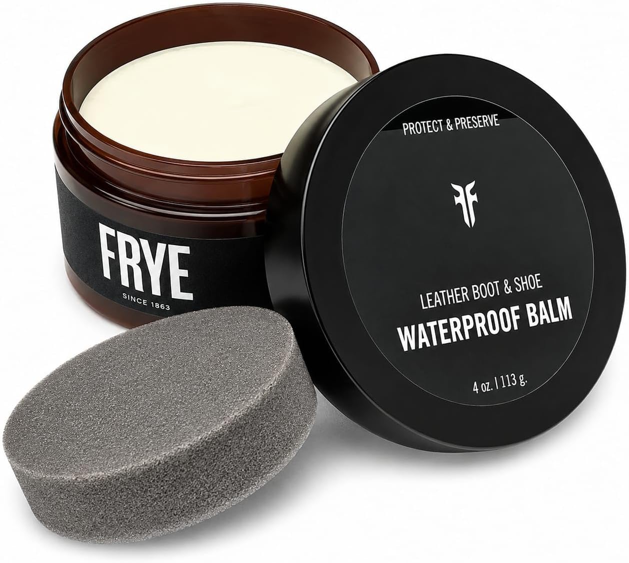 Frye Leather Boot and Shoe Waterproof Balm, Weather Protection Conditioner with Mink Oil and Beeswax, Made in USA, BPA-Free