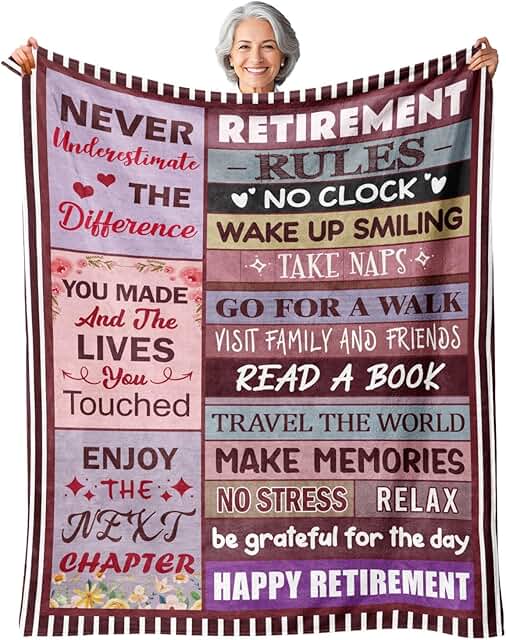 Retirement Gift for Woman - Retirement Gifts for Women Men 2026 - Happy ...