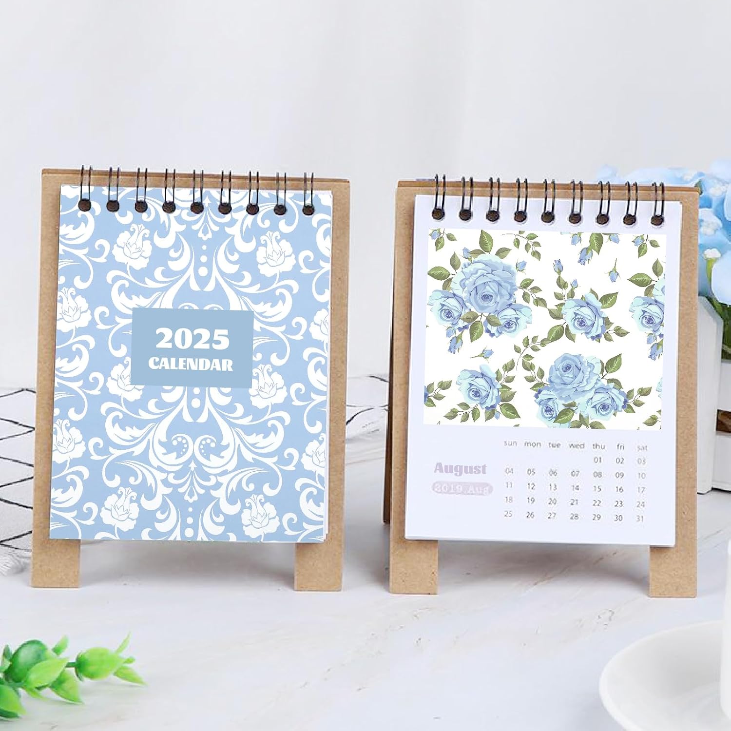 Light Blue Hydrangea Pattern Scrapbook Paper 11.8x11.8 Inch, 24 Sheets Double-Sided Print Decorative Craft Paper, Scrapbook Specialty Papers for Card Making Photo Album Junk Journal Supplies