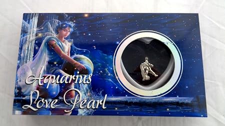 Zodiac Love Pearl Kit Necklace Pendant 