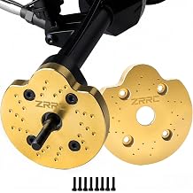 Brass Portal Weights Covers Steering Knuckle Caps Housing Counterweight for Axial SCX10 III AXI03007 & Capra 1.9 UTB AXI03004 1/10 RC Rock Crawler Weight Hangers Gold