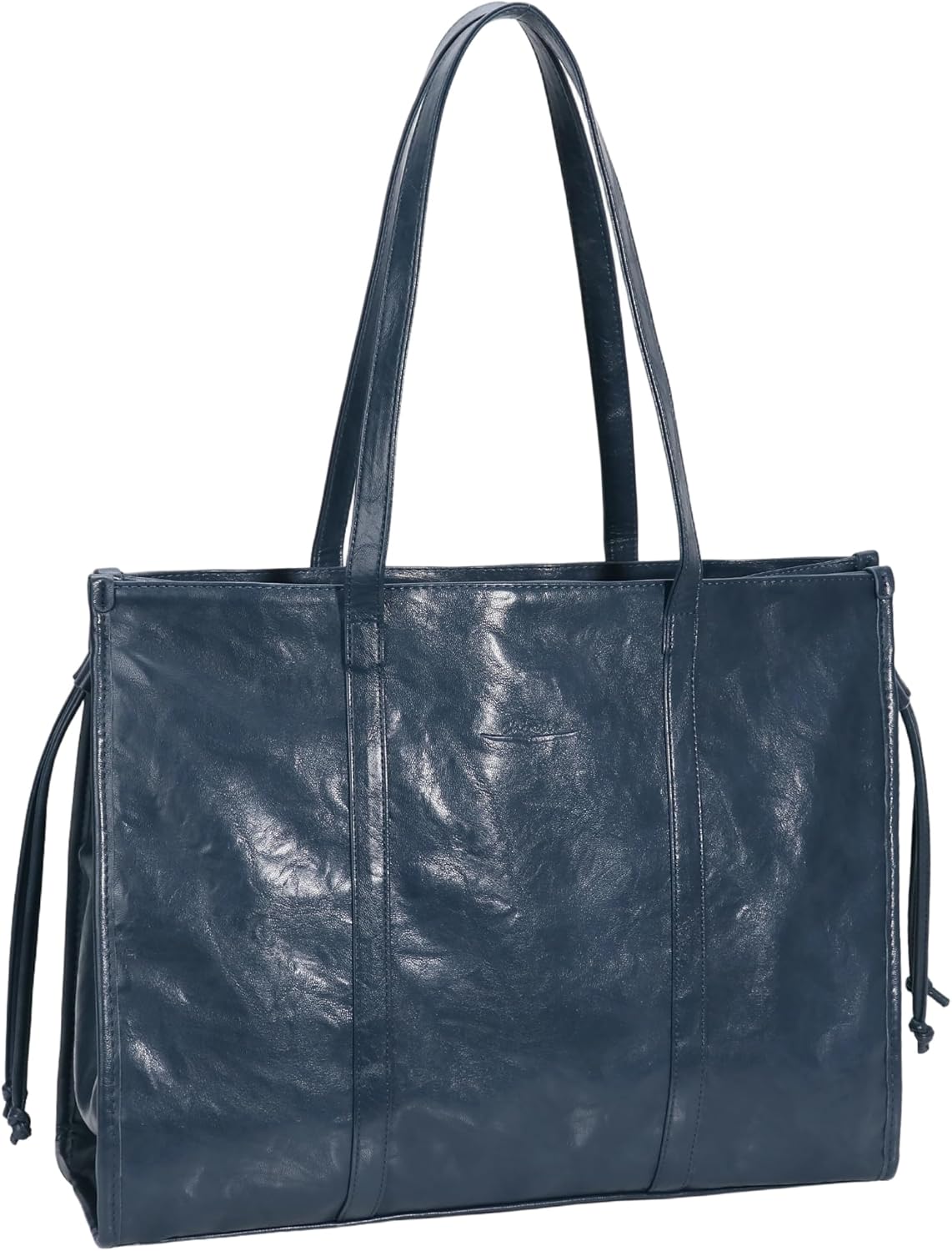 Chinllo Tote Bags for Women Large PU Leather Drawstring Weekend Shopper Handbags Travel Purse