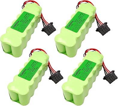 4-Pcs 12N-1600SCB 14.4V 1600mAh Rechargeable Battery Replace for OKUMA OSP-P200M System 12N-1600SCB Battery with Plug 14.4 Volt, 1.6 Ah, Rechargeable