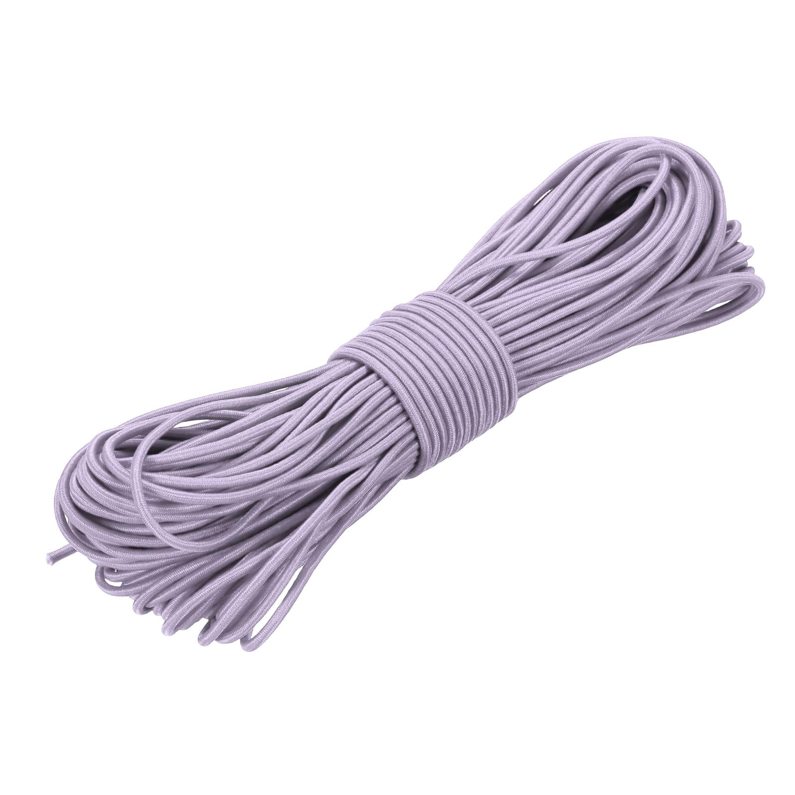 PATIKIL Elastic Bungee Cord, (3/32" x 98 Ft, Light Pinkish Purple) Heavy Duty Polyester Bungee Cord Suit for - DIY Projects Kayak Strap Tarp Tie Down Canopy Boating Camping Tent