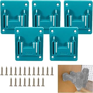 Tools Drill Mount Holder, Compatible for Makita 18V Li-ion Drill Tools Holder Dock Hanger with 20 Screws, 5 Packs(No Tool)