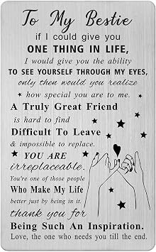Best Friend Graduation Card - Gifts for Best Friend Birthday Easter Anniversary Long Distance Friendship Presents