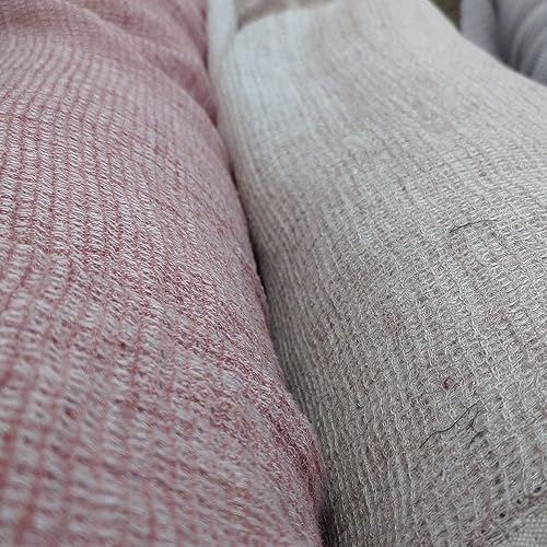 Miniatura 9 de Tela de tweed de lino azul oscuro  Material de tejido texturizado, perfecto para manualidades y decoración del hogar