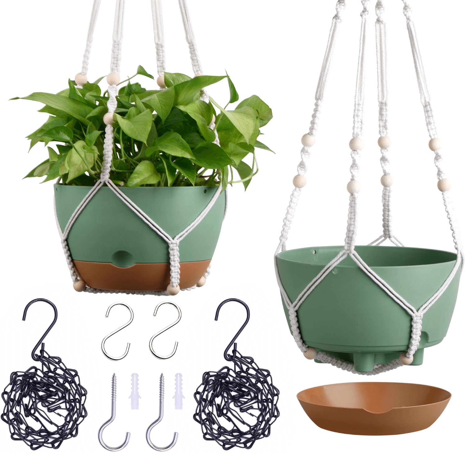Hanging Planters - Self-Watering & Stylish -12 Hanging Planters - Self-Watering & Stylish -12