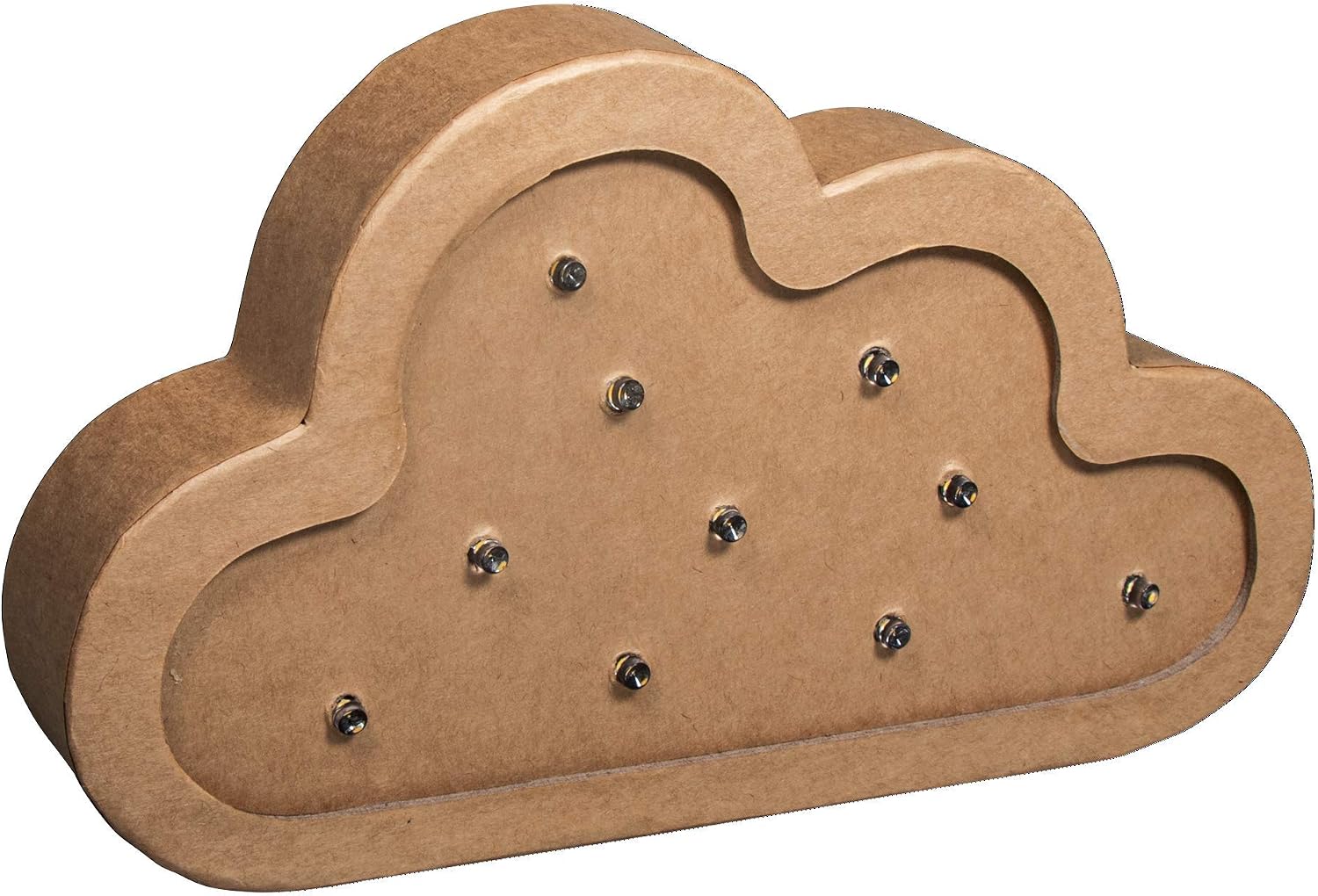 Rayher 67350521 Papier-Mâché Light Cloud, FSC Rec. 100%, force, 20 x 3 x 11.5 cm, normal, Natural