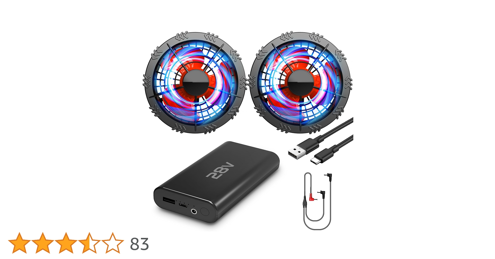 Amazon.co.jp: 空調作業服 ファンバッテリーセット 28V超強出力