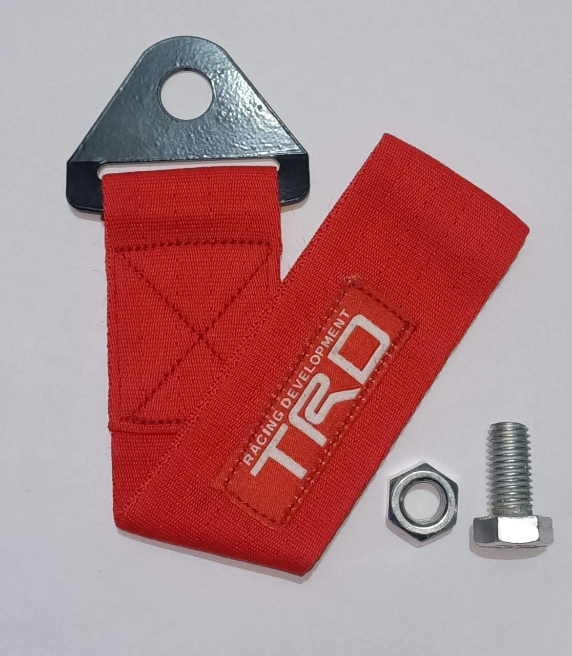 TRD Red Racing Tow Belt & Strap Cars Front & Rear Tow Strap/Tow Hook Towing Belt TRD Racing Premium Auto Accessories Car Attractive Look.-image-46