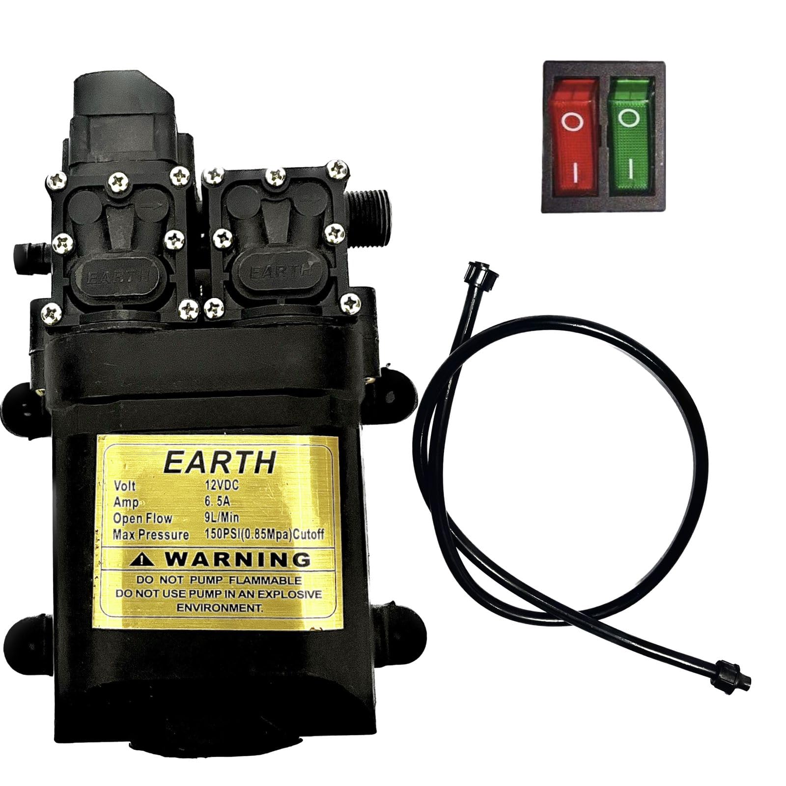 Garden Basket Hubb 12 Volt Dc Double Motor Sprayer Pump with Double Switch, Pipe for Gardening, Agriculture | Sprayer Pump (Combo Pack) (B0CFFNHM5J) Amazon Price History, Amazon Price Tracker
