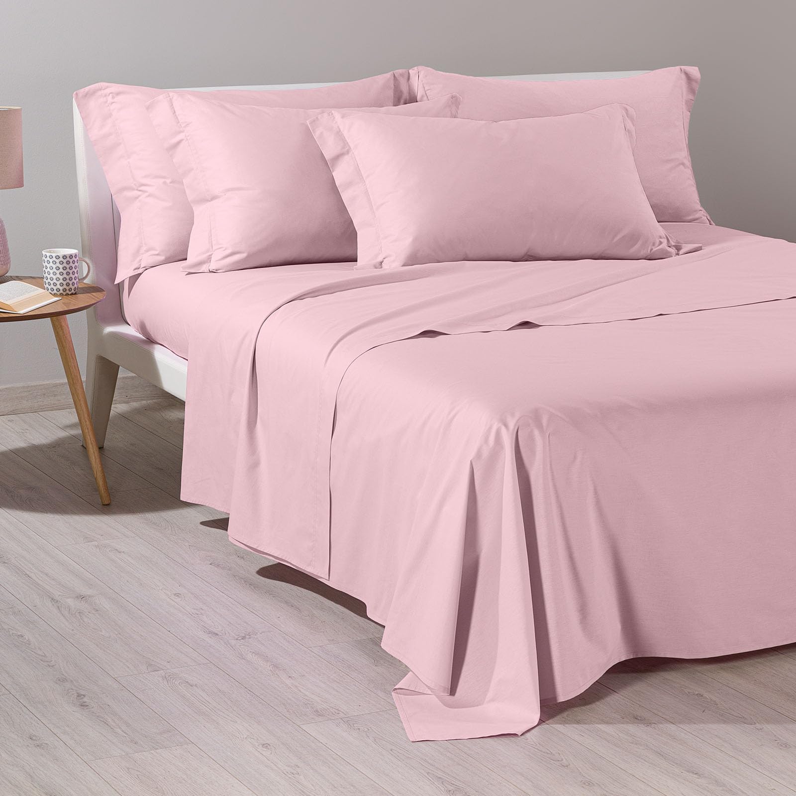 Caleffi - Completo Letto Matrimoniale con Lenzuola Matrimoniali Cotone 100% 240x285, Lenzuolo con Angoli Matrimoniale Coprimaterasso Sotto 180x200 per Materasso Alto 28cm, 2 Federe Cuscino Letto 50x80