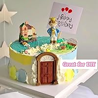 Vista 4 de Juego de 2 moldes de silicona para marco de ventana, cortador de fondant 3D de grado alimenticio, herramientas antiadherentes para hornear